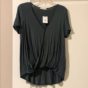 Lush Drape Front T-shirt NWT
